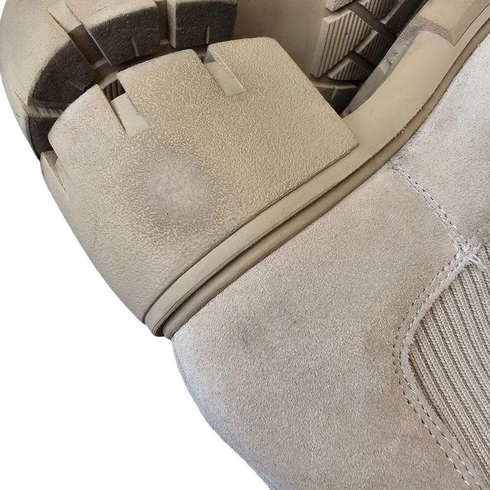 Steve Madden Women's Hutch Tan Sand Suede Chelsea Chunky Heel Boots Sz 9 - Picture 10 of 15